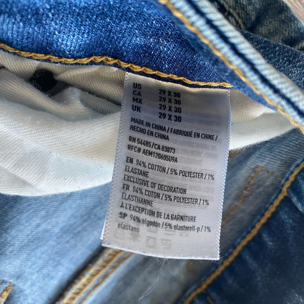 American Eagle Slim Distressed Patch Jeans - image 3